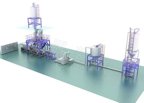 Energia petroquímica da máquina da peletização do plástico de Polimerization eficiente para o pó dos PP